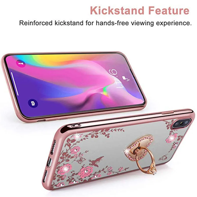 Роскошный мягкий ТПУ чехол для телефона Samsung Galaxy M10 A10 A30 A50 S10 PLUS A6 A7 A9 2018 Блестящий
