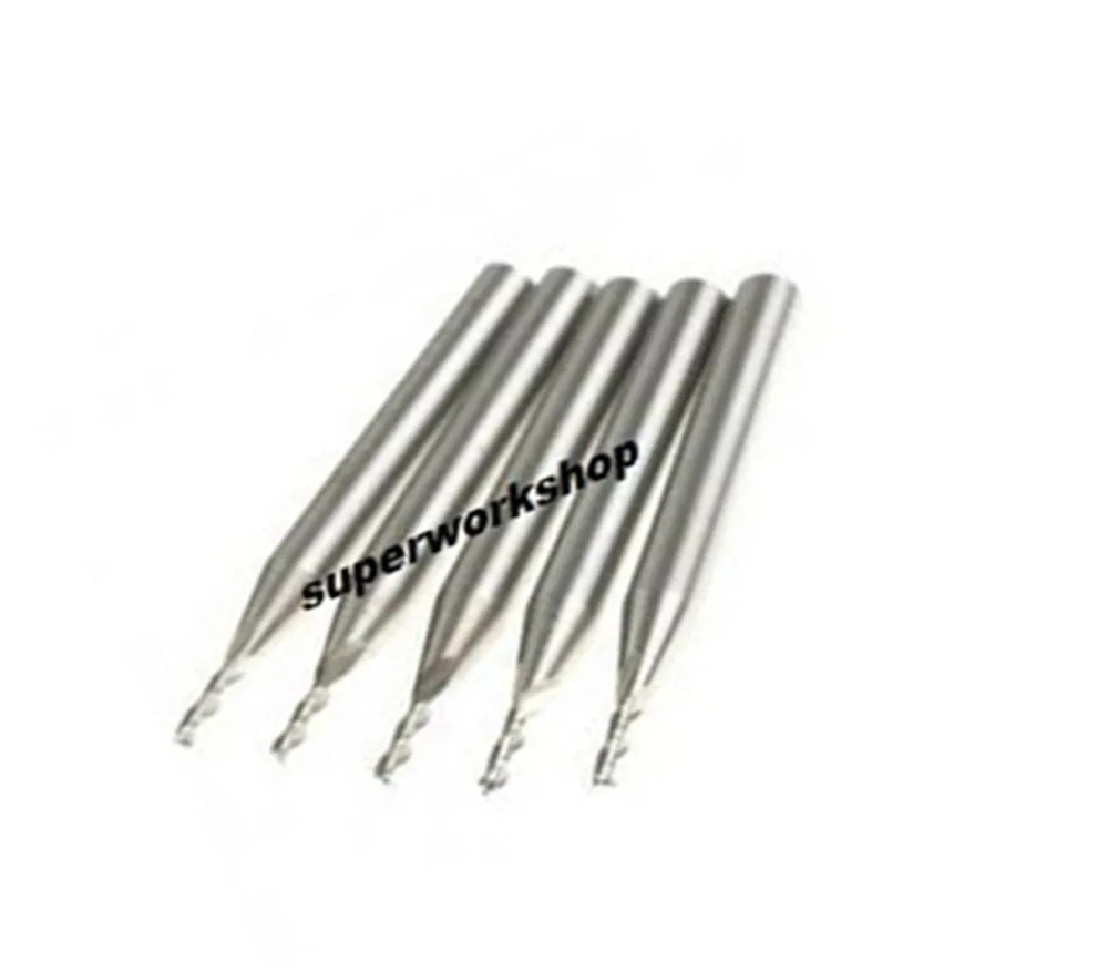 

5 X 5mm Spiral Double Flute HSS Milling Cutter CNC Bits (2LxHSS5)