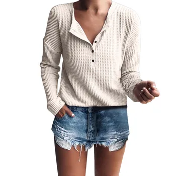 

Womens Tops And Blouses Nice Nice Button Long Sleeve Shirt Tunic Clothes Woman Ladies Top Korean Fashion Clothing