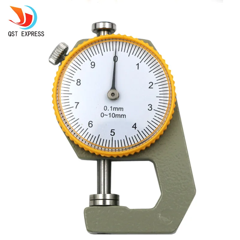 

High Quality 0 to 10mm Compact Round Dial Thickness Gauge Gage Measurement Tool 0.1mm New Arrival