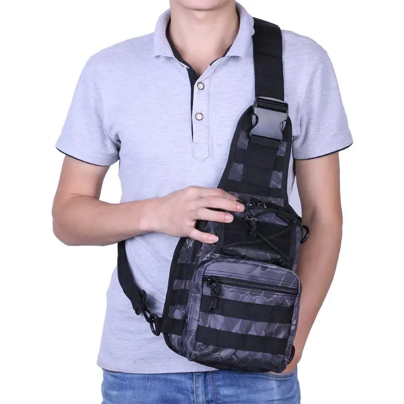Men Single Shoulder Messenger Bag Tote Waterproof Military Knapsack