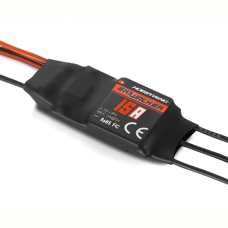 Hobbywing Skywalker12A 15A 20A 30A 40A 50A 60A 80A ESC контроллер скорости с UBEC для RC FPV Квадрокоптер RC Самолеты вертолет - Цвет: 15A