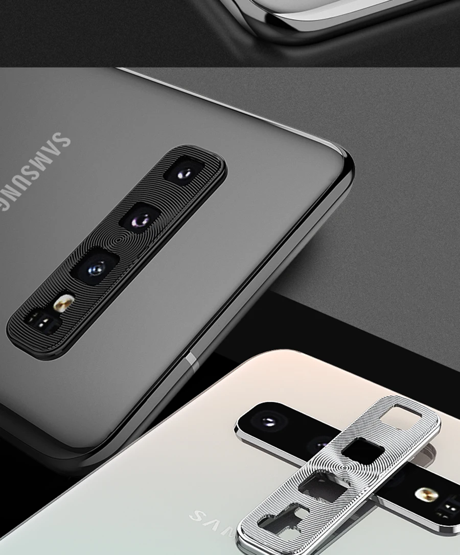 Защитное стекло для камеры для samsung Galaxy S10 Plus S10E Note 10, металлическое закаленное стекло для объектива камеры, защитное кольцо, чехол