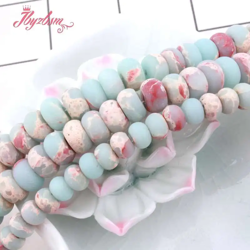 3x6/5x8 мм Rondelle Frost Matte Snakeskin ShouShan Jaspers каменные бусины для самостоятельного