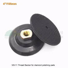 Special Price 2pcs 5/8-11 thread Rubber backer Diameter 100MM flexible back pad for polishing pads sanding disk Much better than foam backer Special Price 2pcs 5/8-11 thread Rubber backer Diameter 100MM flexible back pad for polishing pads sanding disk Much better than foam backer