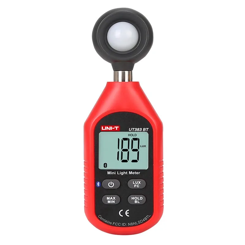 

UNI-T UT383BT Digital Luxmeter Bluetooth Mini Light Meter Environmental Testing Equipment Handheld Type Luxmeter Illuminometer