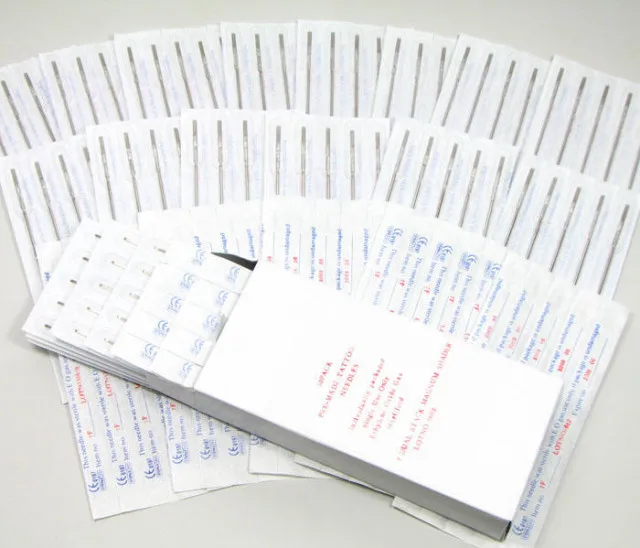 

1PC Disposable Sterile Tattoo Needles 9RS 9RM 9RL 1RL 3RL 5RL Round Shader Gun Machine New