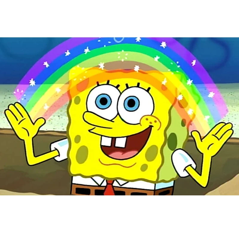 

5D Diy Diamond Painting Spongebob Cartoon Diamond Embroidery Crafts for Child Diamond Mosaic Cross Stitch Decor Unframed