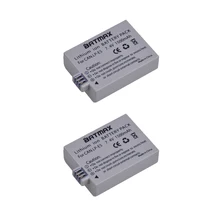 1500mAh LP E5 LPE5 LP E5 Battery 2 pack for Canon EOS Rebel XS Rebel T1i