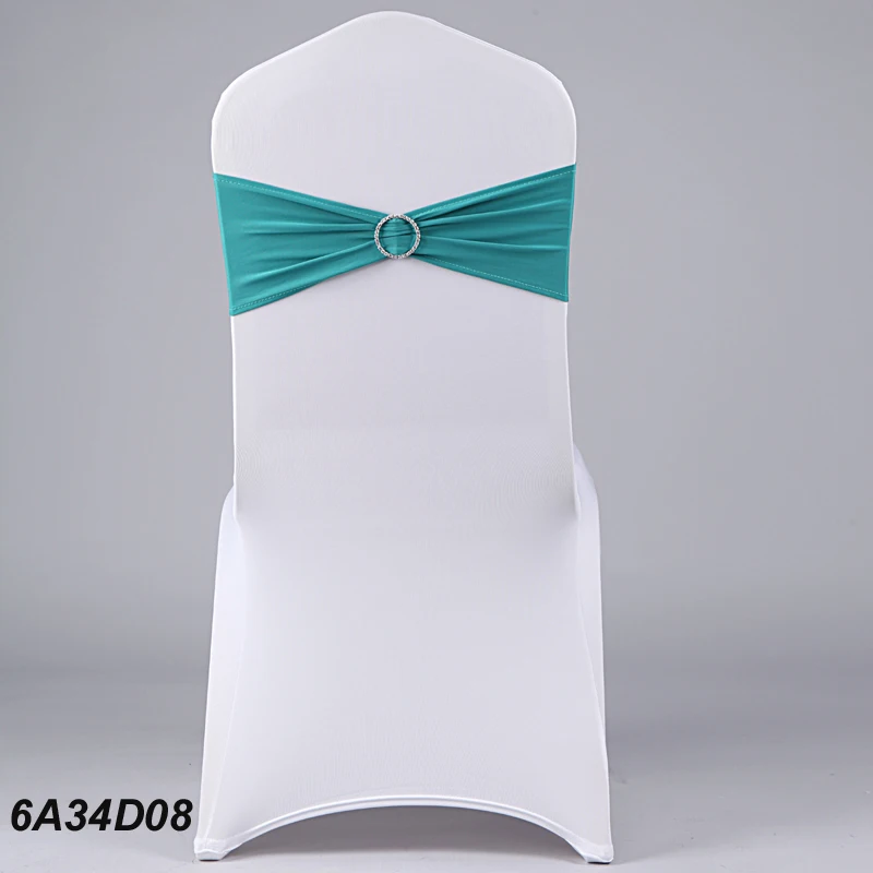 Chair Back Elastic Bow Belt Lycra Bands For Chair Cover Spandex Chair