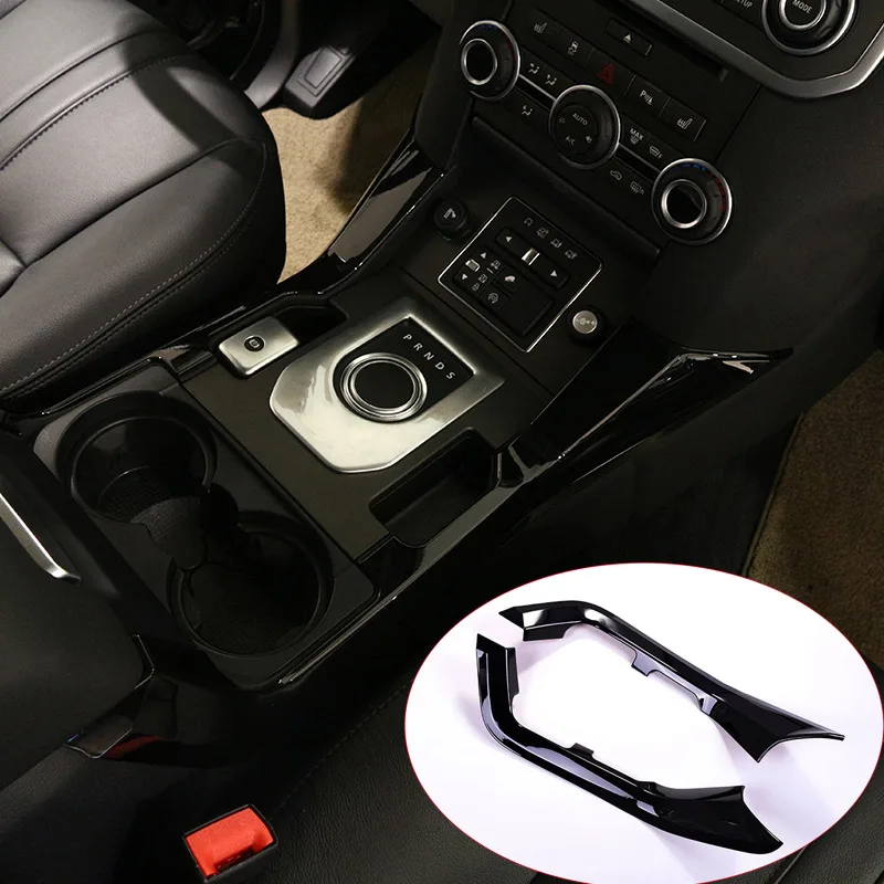 

For Land rover Discovery 4 LR4 2010-2016 Car-Styling ABS Gloss Black Center Console Decoration Strips Trim 2pcs
