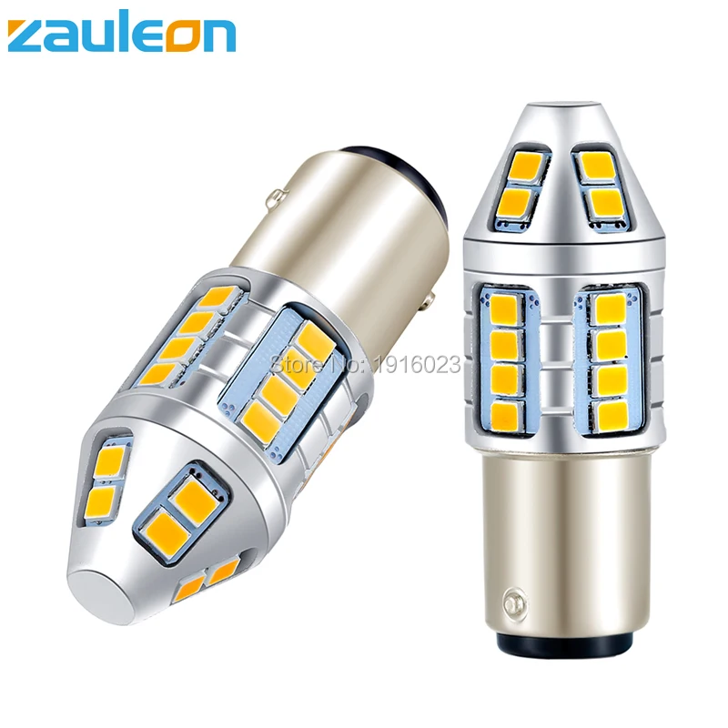 Zauleon 2 шт. 1156 BAU15S PY21W Янтарный спереди/сзади сигнал поворота светильник P21W