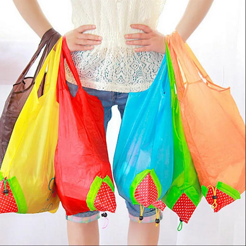

Portable Foldable Shopping Bag Waterproof Tote Folding Pouch Handbag Convenient Large Capacity Nylon Storage Bags