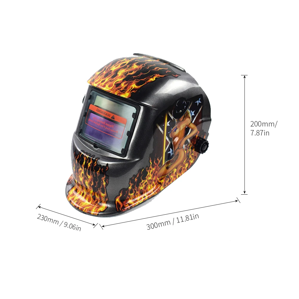 Auto Darkening Welding Helmet Electric Welding Mask Solar Powered Grinding Polish Safety Protective Welder Goggles Cap Working