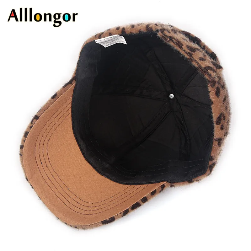 New Arrival Winter Baseball Cap Women Leopard print Wool Parent-child Caps child Snapback kids hat hip hop