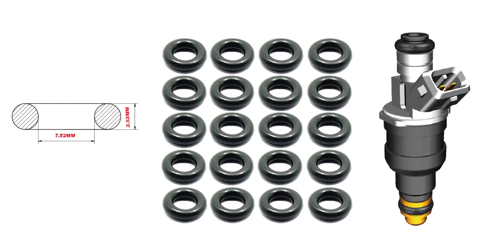 5.200PCS-Fuel-Injector-F57E-B2C-195500-2030-rubber-O-ring-21018-for-MAZDA--929-V6--Ford-Ranger