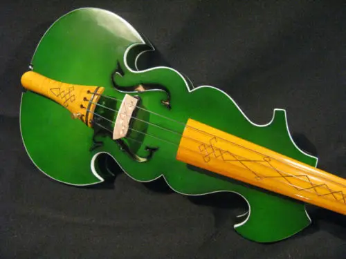 Excellent-Green-color-best-model-4-4-electric-violin-Acoustic-violin-8755