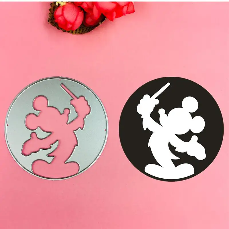 

Mickey and Minne command Bow Ear Cutting Dies Stencils for DIY Scrapbooking/photo album Decorative Embossing DIY Paper Cards