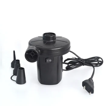 

AC 220V Electric Air Pump for Air Bed Boats Dolls Inflatable Bag Mattress With 3 Nozzles EU Plug _WK