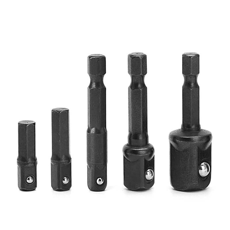 Новинка 5 шт. гнездо адаптер гайка для дрели 1/4 &quot3/8&quot 1/2 &quot удлинитель питания