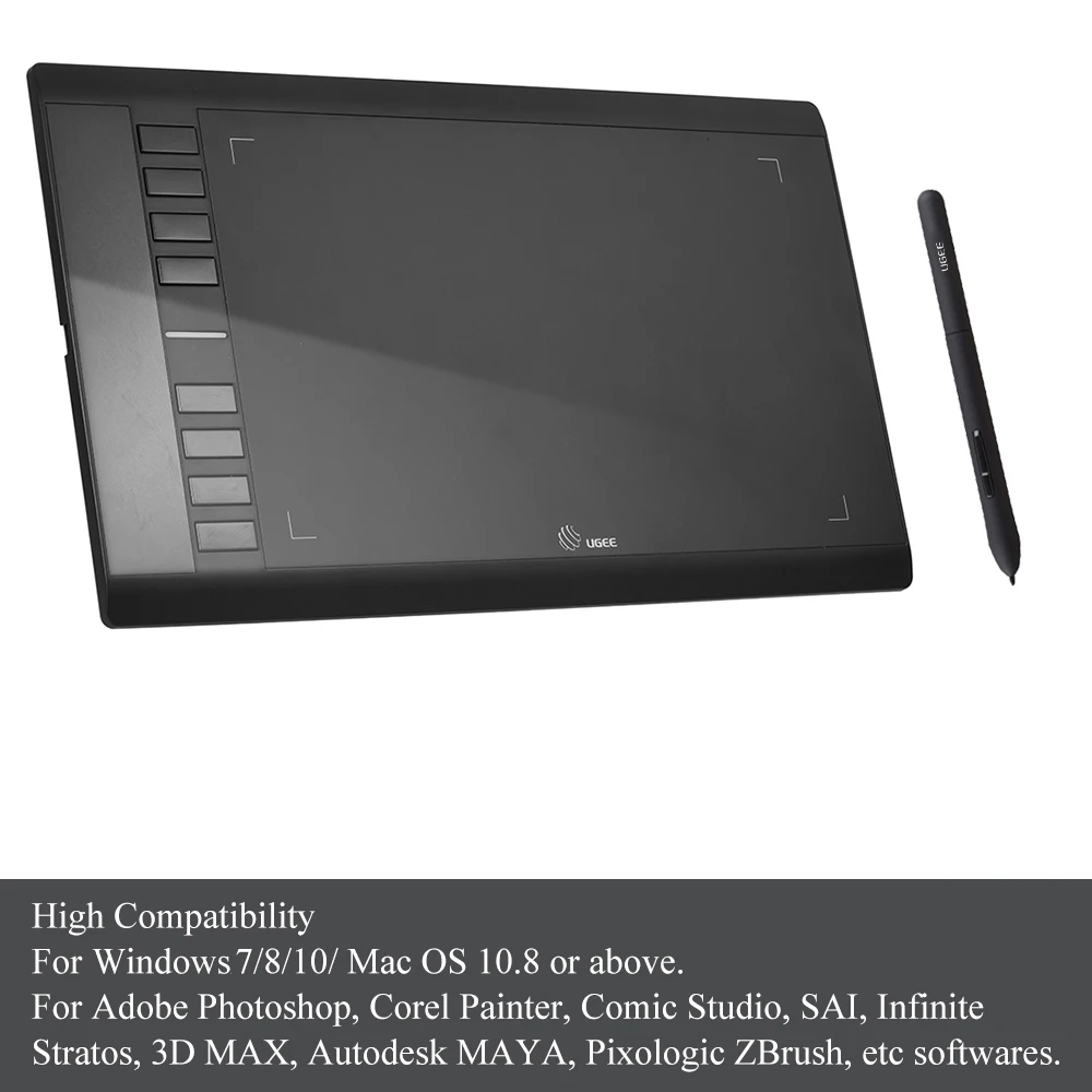 Графический планшет UGEE M708 для рисования доска электронный письма 10x6 дюймов