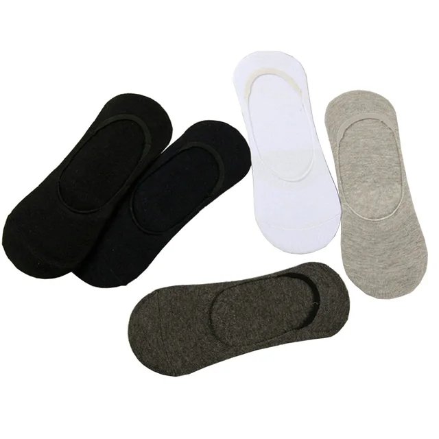5 Pairs Men's Cotton Slipper Socks Low 