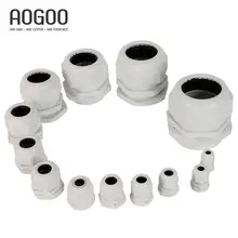 10 шт. PG16 кабель 10-14 мм IP68 Водонепроницаемый нейлоновый Пластиковый кабель кабельный ввод Разъем