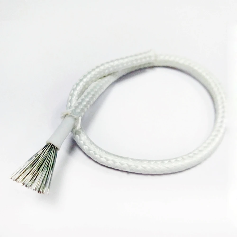 Силиконовая плетеная проволока 50 метров 20AWG UL1332 AWM из тефлона