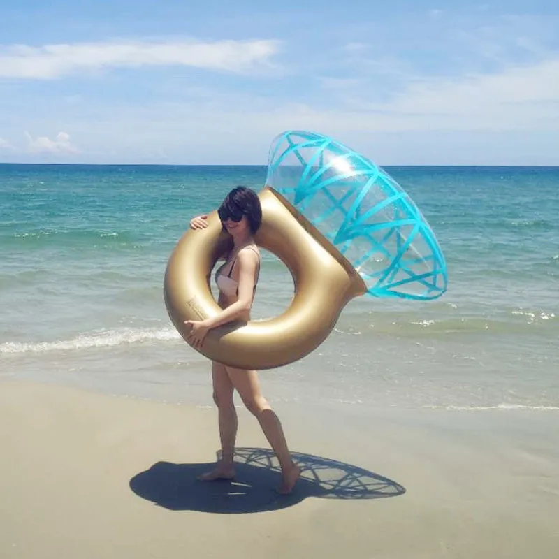 

High Quality Inflatable Swimming Ring Diamond Swim Float Special Lovely Beach Swimming Circle for Kids Adult Summer Holiday Toy