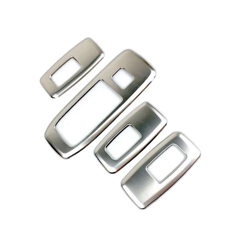 Stainless-Steel-Car-Windows-Lifter-Switch-Protector-Cover-Trim-Sticker-For-Ford-Everest-2018-2017-2016