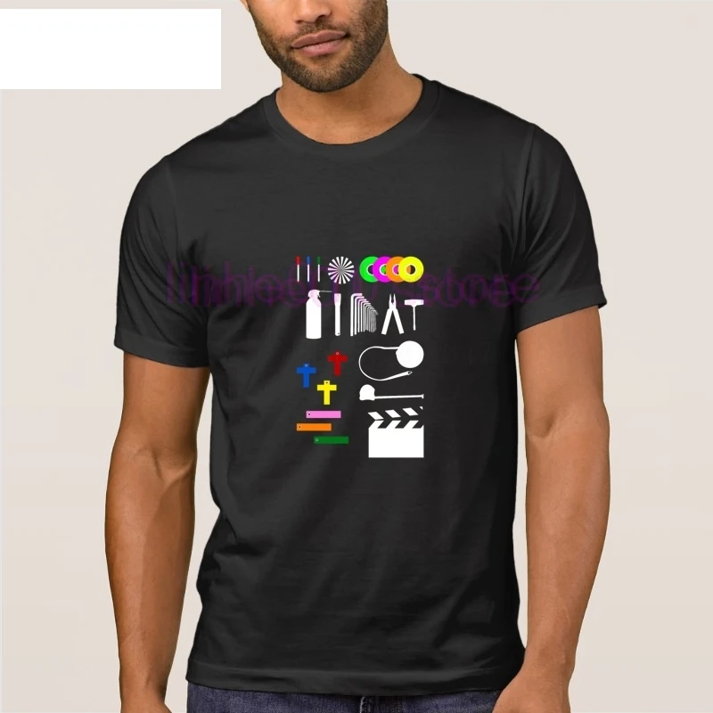 

Assistant Camera Checklist T Shirt Character Cool T-Shirt Spring The New Camisas Negras Funky Men's Tshirt Cotton Tee Tops