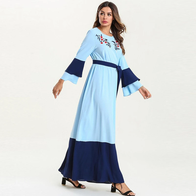 Восточный халат из марокена Дубай Абаи Femme арабских исламский, мусульманский платье хиджаб Абаи s женский Восточный халат Оман джилбаба