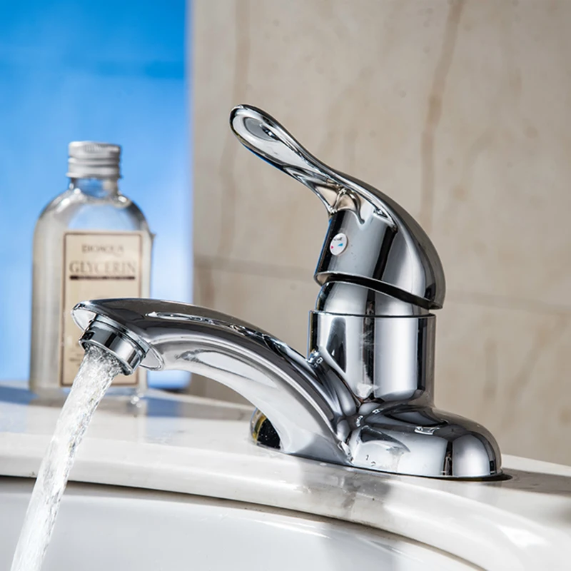

Basin Tap Faucet Hot Cold Water Mixer Tap for Kitchen Bathroom Basin Faucet