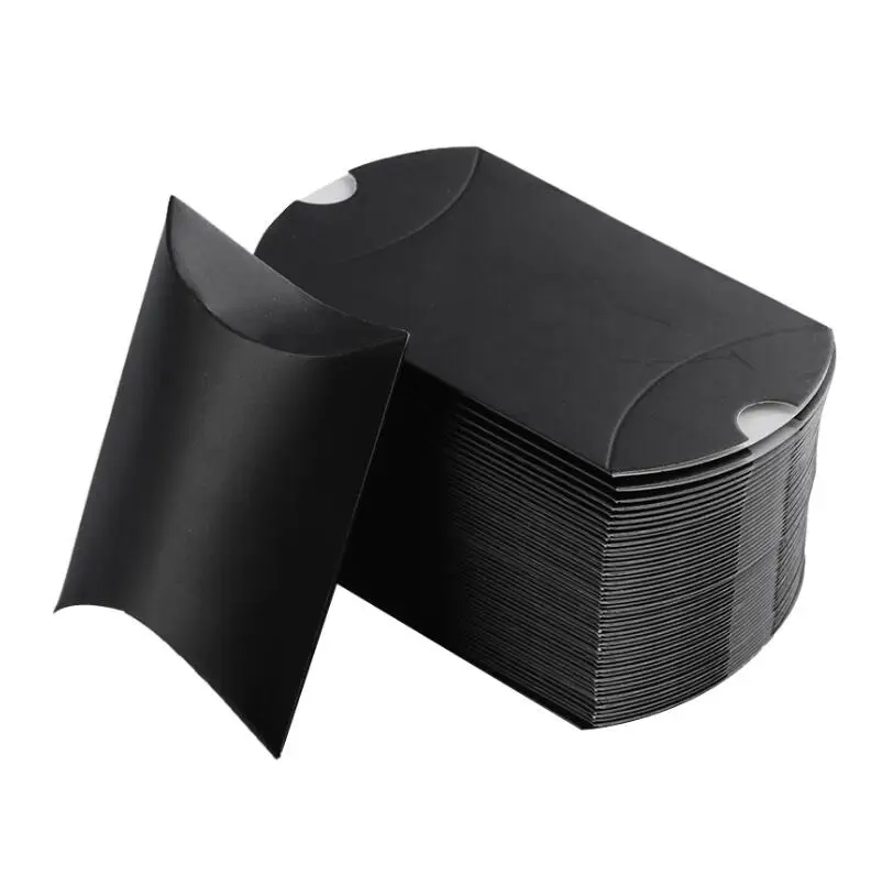 

Cheap Price Kraft Pillow Box Small Colorful Candy Box Packaging Wedding Favors Gift Boxes Home Party Birthday Supply 50pcs/lot