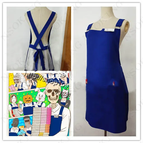 Anime Gaikotsu Shotenin Honda-san apron Cosplay Costume custom made | Тематическая одежда и униформа