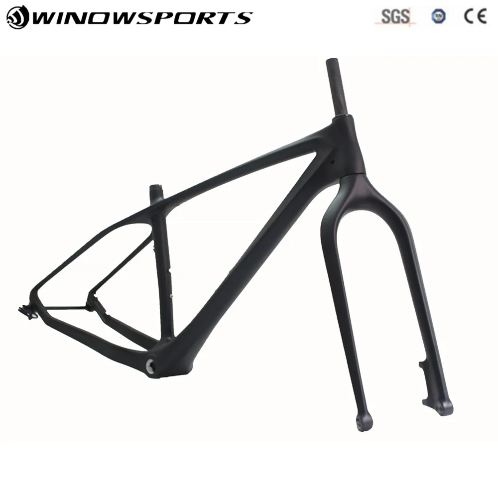 Cheap Hot Selling Carbon fat bike frame BSA carbon snow bike frameset snow bike frame fatty frame 197/190 rear space for exchange 8