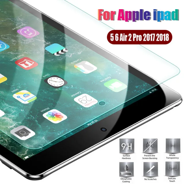 Закаленное стекло для Apple iPad Pro 9,7 10,5 дюймов для iPad 2/3/4 Air 1 2 3 Mini 1 2 3 4 5 Защитная пленка для экрана планшета