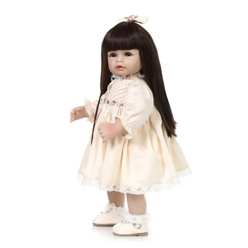 20 "Принцесса Девушка Кукла реборн мягкой тканью тело младенца силикона куклы могут стоять реальный Bebe жив bonecas Reborn Лучшие подарок для детей