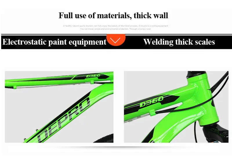 Top Mountain Bicycle Shockingproof Frame 21 Speed Gear Shift 26 Inch Double Disc Brakes Shifter Set for Shimano Bike Cycling Bicicle 8