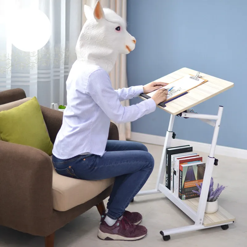 A simple bedside Wo language notebook computer desk folding lazy table bed sofa table learning desk