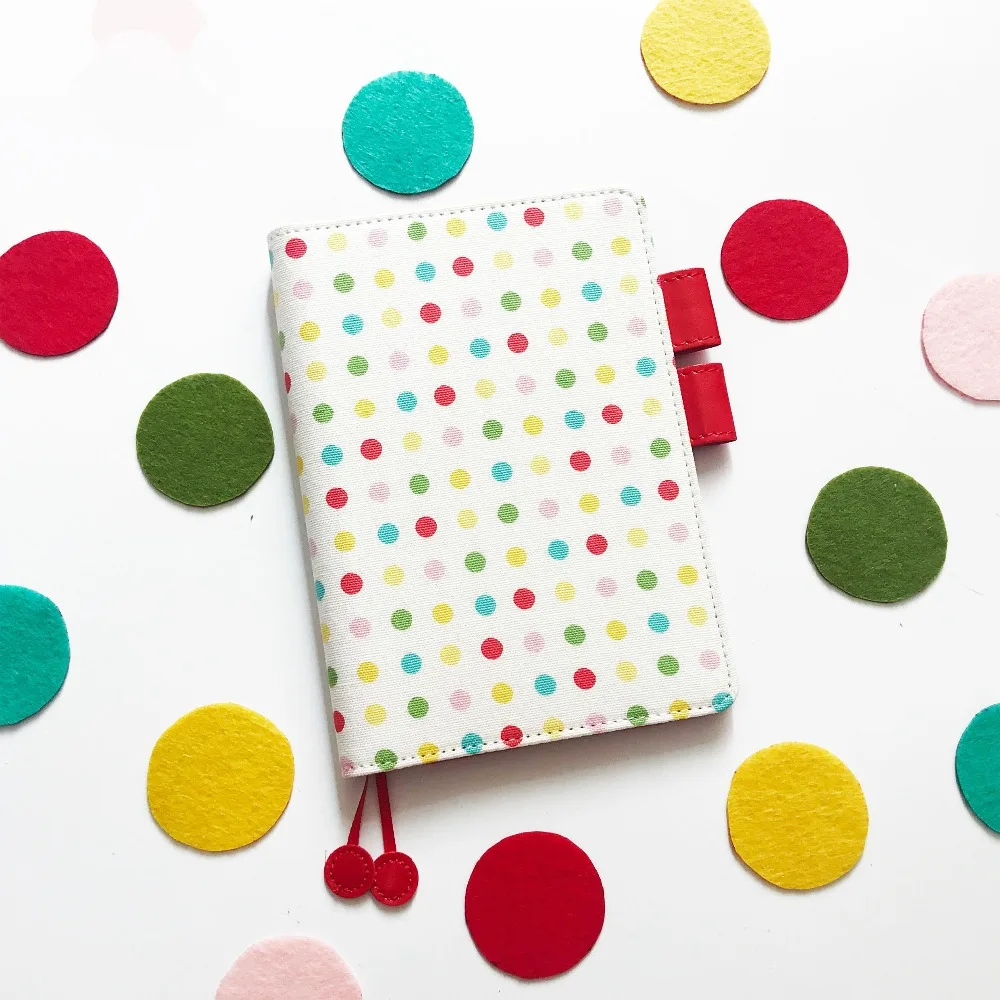 Cute Colorful Dotted Journal Cover A5 A6 DIY Agenda Cover Supplies 1 Piece Cool Hobonichi Fashion Softcover Gift