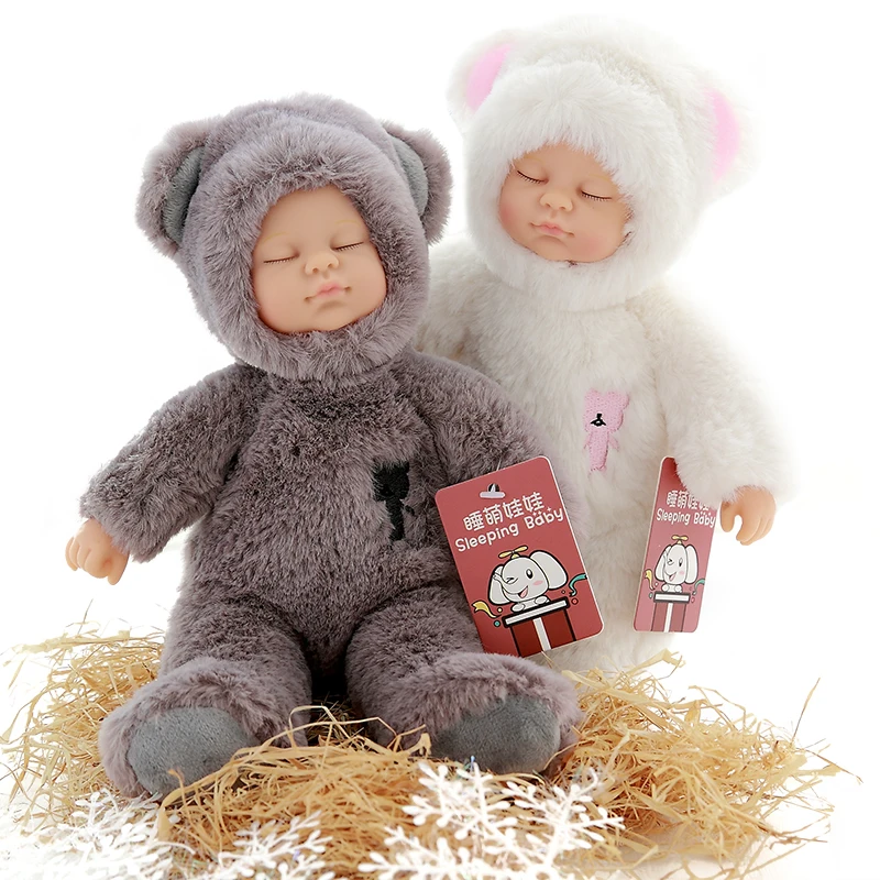25cm Sleeping Dolls kids doll for children Stuffed Pvc Kids Plush Toys