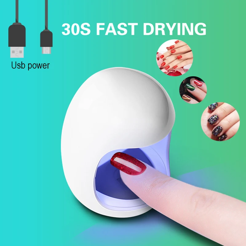 

UV LED Lamp Nail Dryer 3W Portable Micro USB Cable Home Use Nail Gel Polish Dryer Machine Mini USB Lamp Nail Tool