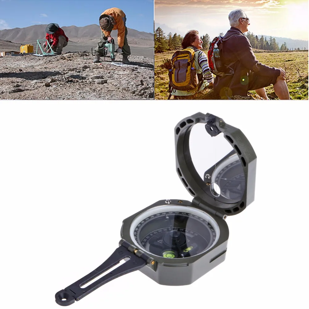  1 STÜCK Kunststoff 0-360 Grad Wandern Getriebe Kompasse & GPS Hochpräzisen Magnetischen Tasche Tran