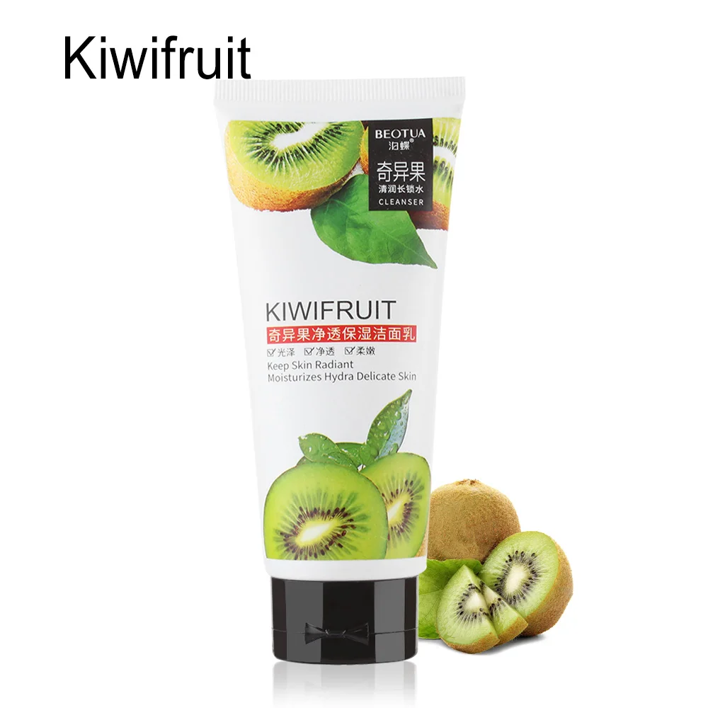 1 шт. натуральное растительное увлажняющее омолаживающее Глубокое Очищающее средство для лица Уход за кожей молочко питательное масло чистящие средства - Цвет: Kiwifruit