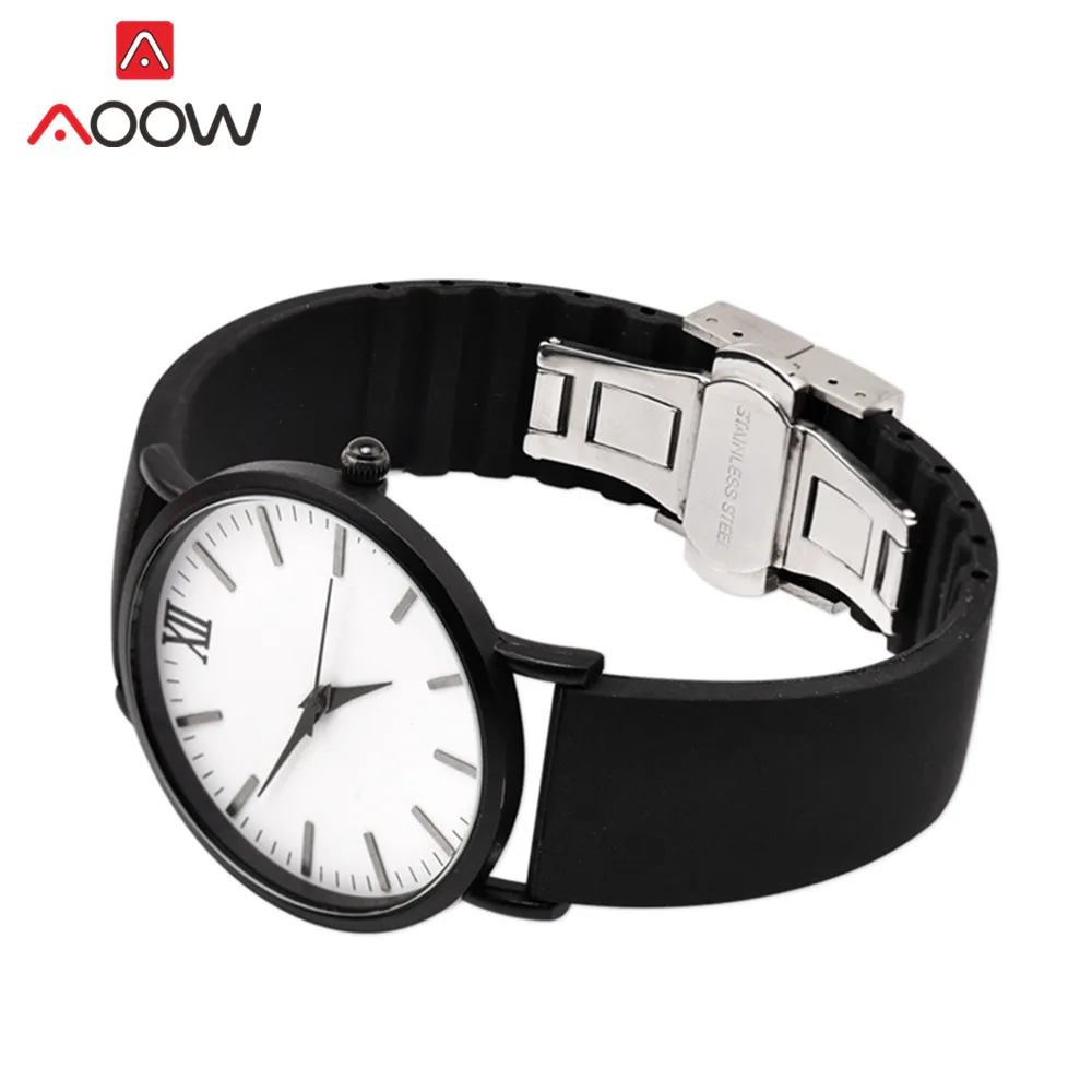 Soft Silicone Quick Release Watch Band with Butterfly Buckle - Premium Quality Strap Accessories