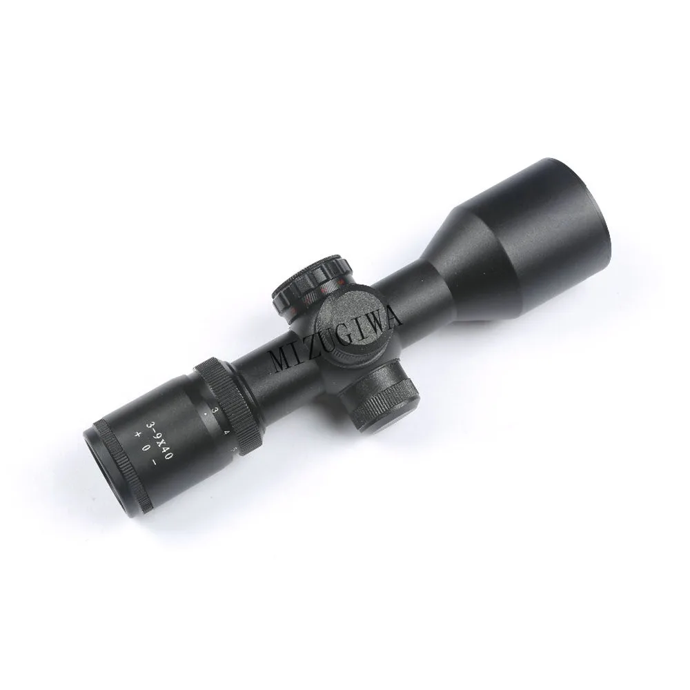 

Tactical Rifle Illuminated Scope 3-9x40 V Red Green Mil-dot Scope Reticle Optical Sight 20mm Rail Mount Weaver Hunting Caza