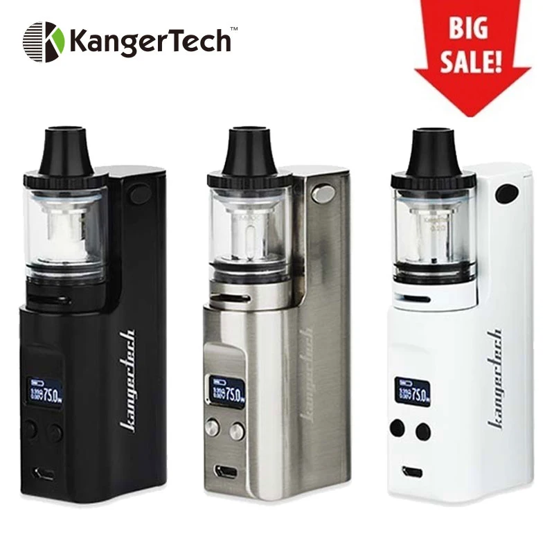 

Clearance 75W Kangertech JUPPI Starter Kit w/ 3ml JUPPI Tank & Unique Rewickable 0.2ohm Atomizer Head No 18650 Battery Vs Mini-c