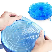 Горячий стиль чехол из силикагеля кухня безопасная санитарная здоровая Защита окружающей среды 6 шт. стрейч многофункциональный пластик Фил