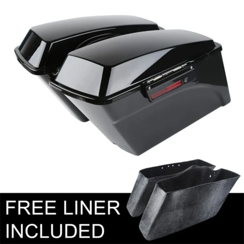 Hard Saddlebags Saddle Bag For Harley Road King Street Glide Modelsin Covers & Ornamental